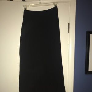 Jersey Black Maxi Skirt